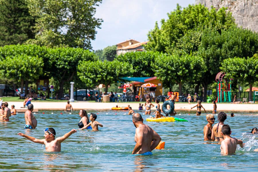 L'espace de baignade